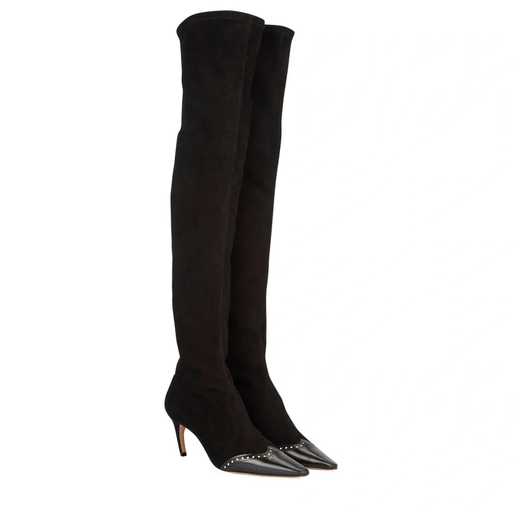 New Dior SPECTADIOR stretch suede over the knee boots